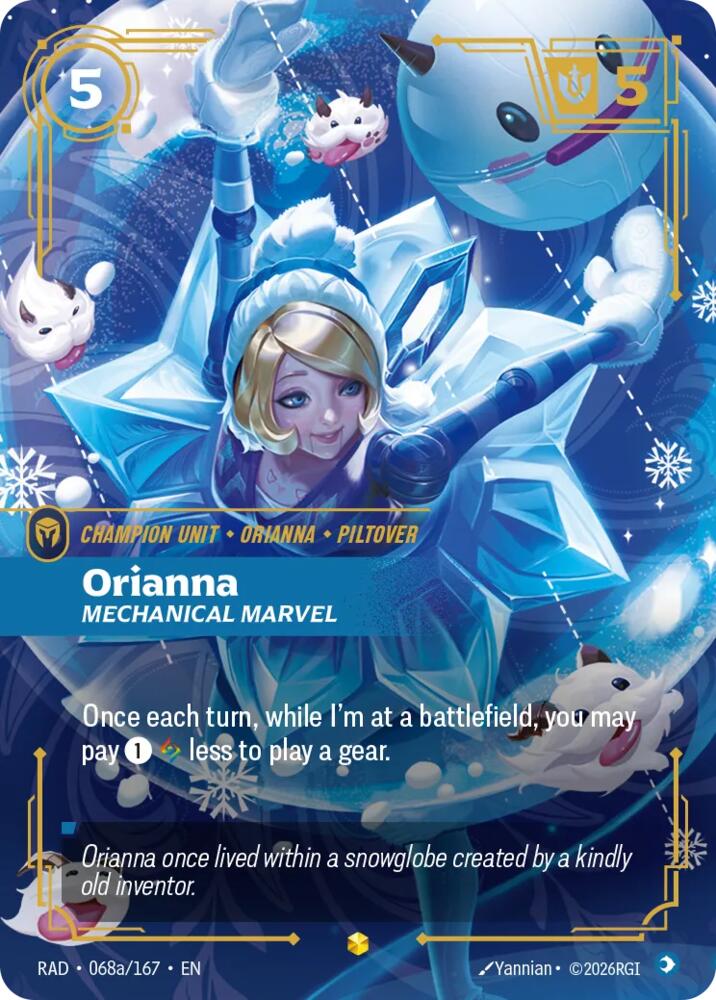 Orianna, Mechanical Marvel (Alternate Art) (068a/167) [Radiance]
