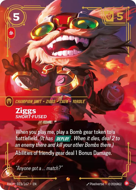 Ziggs, Short-Fused (023/167) [Radiance]