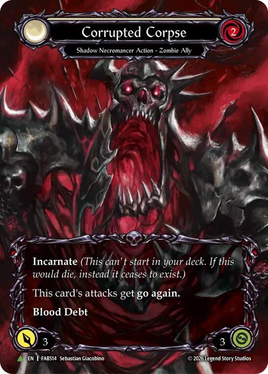 Corrupted Corpse (Marvel) (FAB514) (B) (FAB514) [Flesh and Blood: Promo Cards]