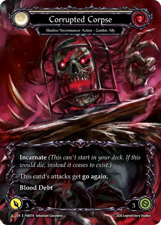 Corrupted Corpse (Marvel) (FAB514) (E) (FAB514) [Flesh and Blood: Promo Cards]