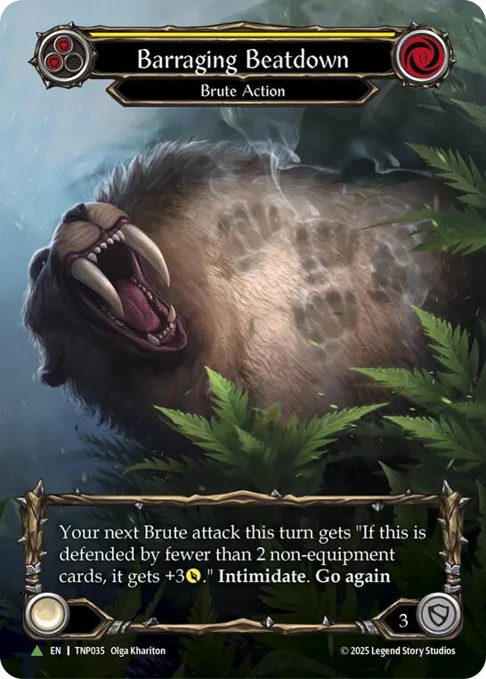 Barraging Beatdown (Marvel) (TNP035) [Flesh and Blood: Promo Cards]