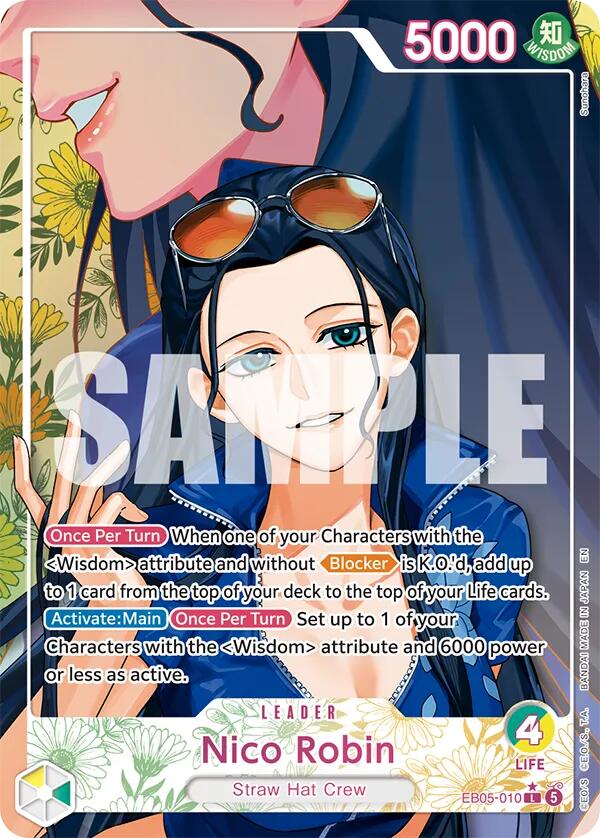 Nico Robin (010) (Heroine Leader) (EB05-010) [Extra Booster: One Piece Heroines Edition Vol. 2]