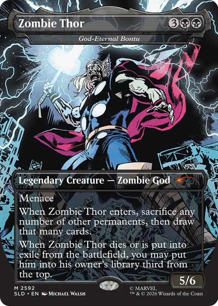 Zombie Thor - God-Eternal Bontu (2592) [Secret Lair Drop Series]