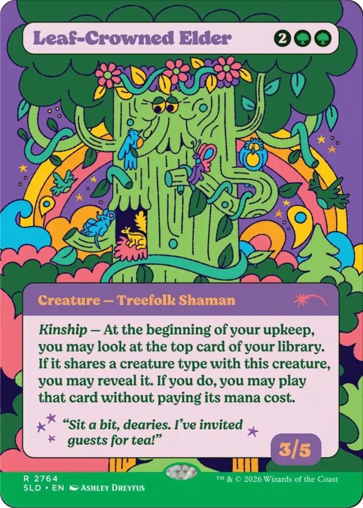 Leaf-Crowned Elder (2764) [Secret Lair Drop Series]
