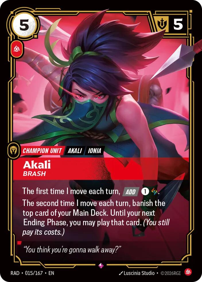 Akali, Brash (015/167) [Radiance]