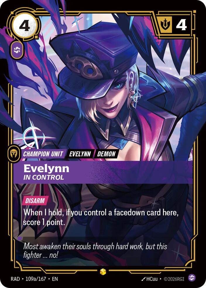 Evelynn, In Control (Alternate Art) (109a/167) [Radiance]