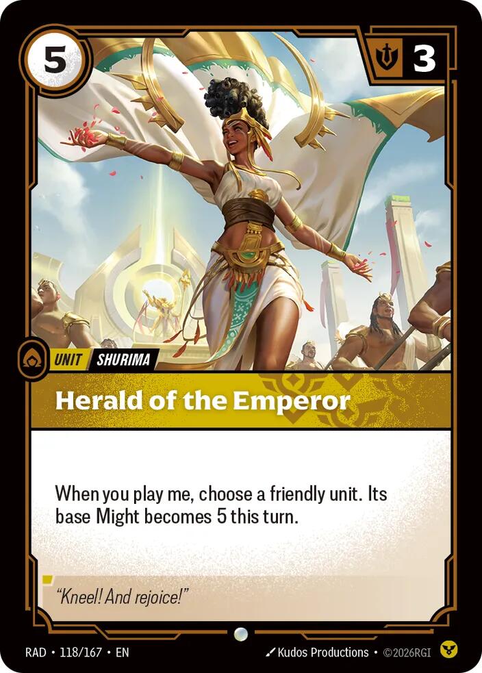 Herald of the Emperor (118/167) [Radiance]