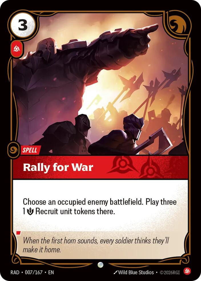 Rally for War (007/167) [Radiance]