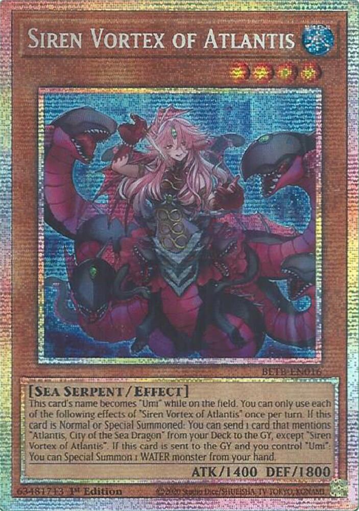 Siren Vortex of Atlantis (Starlight Rare) (BETB-EN016) [Beyond the Brave]