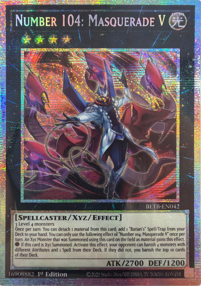 Number 104: Masquerade V (Starlight Rare) (BETB-EN042) [Beyond the Brave]