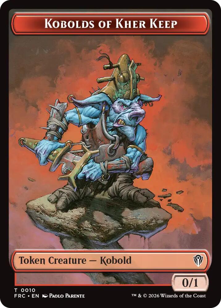 Kobolds of Kher Keep // Map Double-Sided Token (10 // 14) [Commander: Reality Fracture]