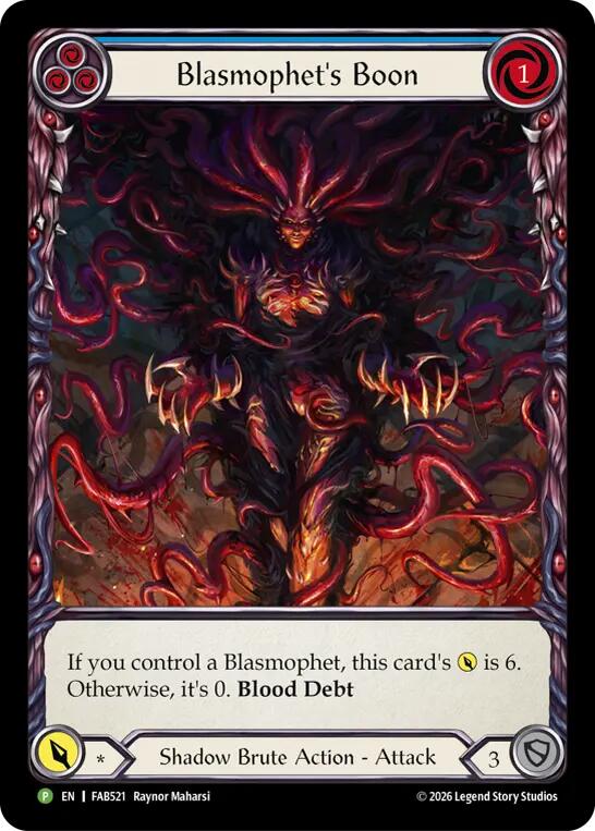 Blasmophet's Boon - FAB521 (FAB521) [Flesh and Blood: Promo Cards]