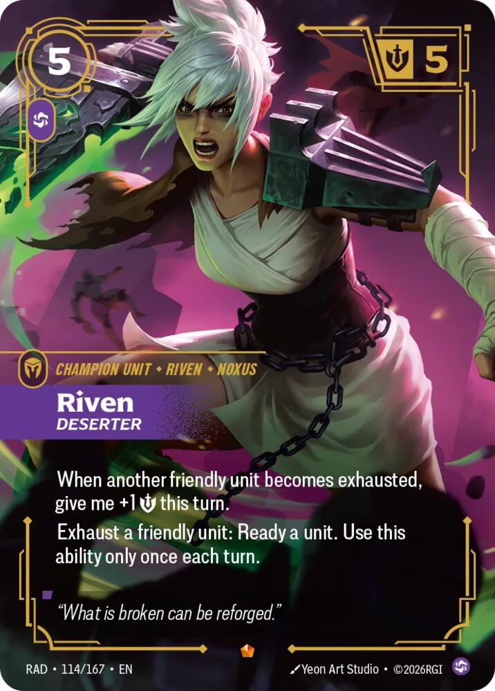 Riven, Deserter (114/167) [Radiance]