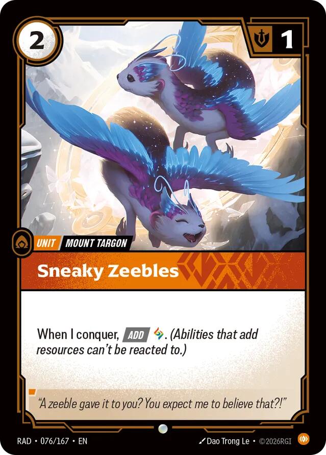 Sneaky Zeebles (076/167) [Radiance]