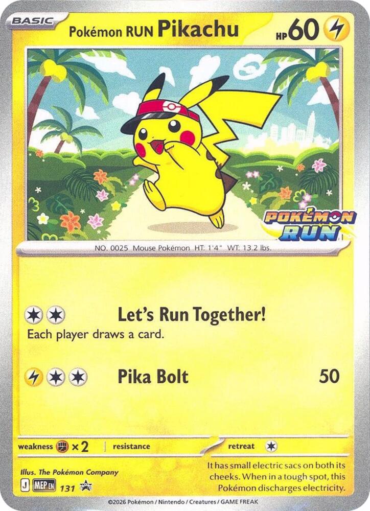 Pokemon Run Pikachu - 131 (131) [Southeast Asia Exclusives]