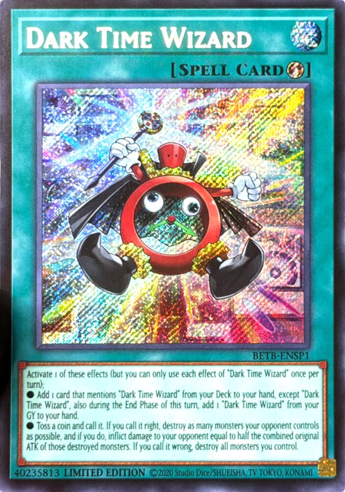 Dark Time Wizard (Secret Rare) (BETB-ENSP1) [Beyond the Brave]
