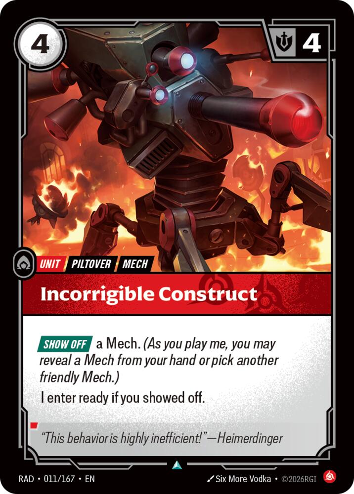 Incorrigible Construct (011/167) [Radiance]