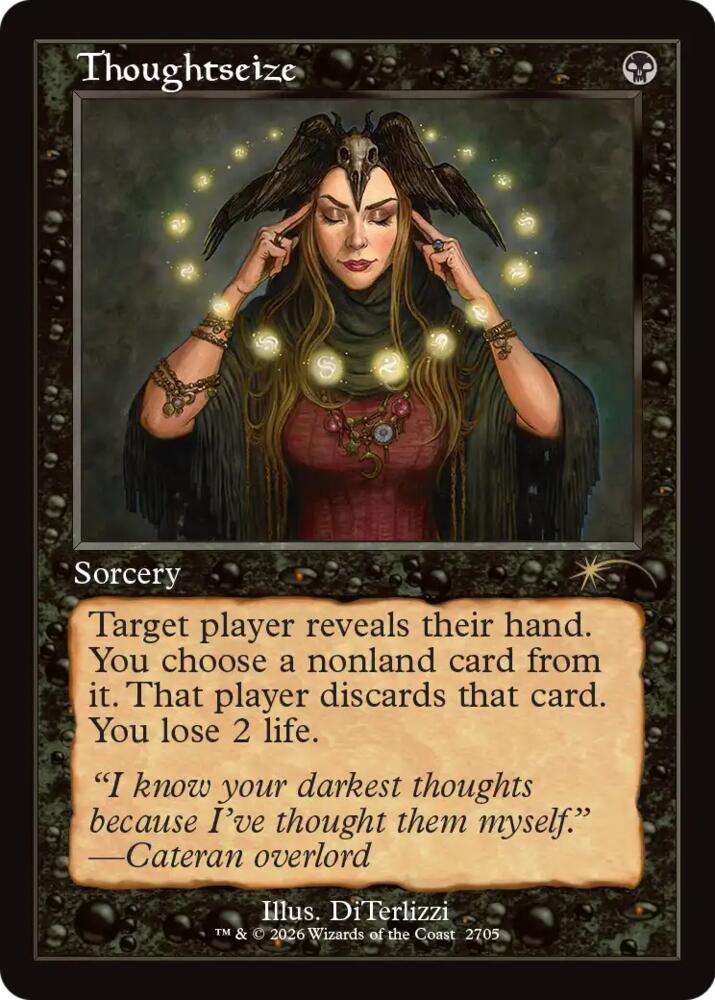 Thoughtseize (2705) (Retro Frame) (2705) [Secret Lair Drop Series]