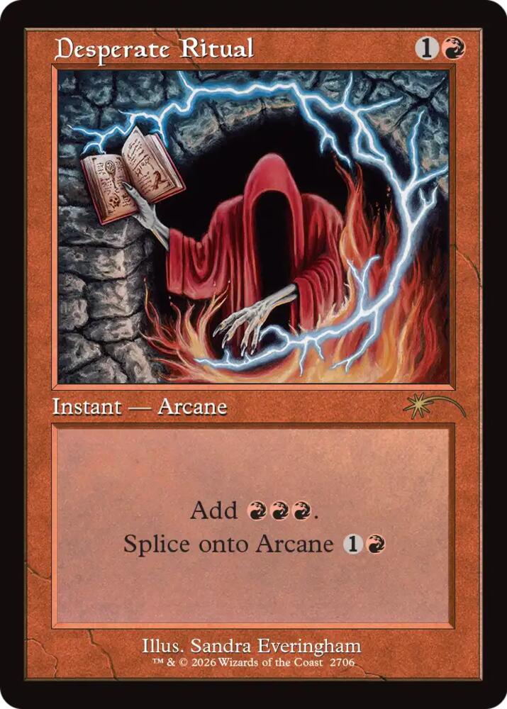 Desperate Ritual (2706) (Retro Frame) (2706) [Secret Lair Drop Series]