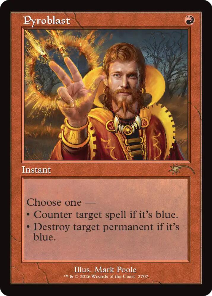 Pyroblast (Retro Frame) (2707) [Secret Lair Drop Series]