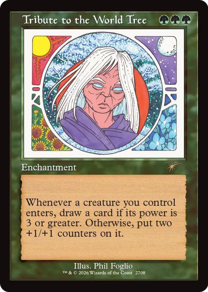 Tribute to the World Tree (Retro Frame) (2708) [Secret Lair Drop Series]