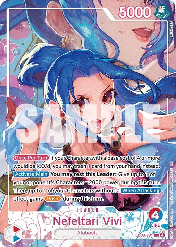 Nefeltari Vivi (EB03-001) (Heroine Leader) (EB03-001) [Extra Booster: One Piece Heroines Edition Vol. 2]