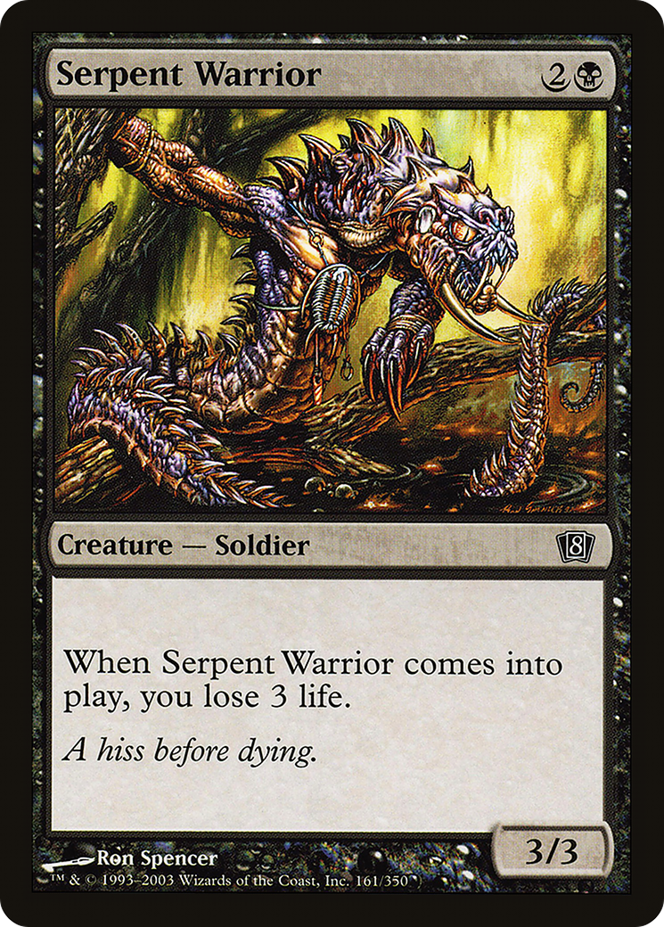 Serpent Warrior (8ED-161★) - 8th Edition Foil