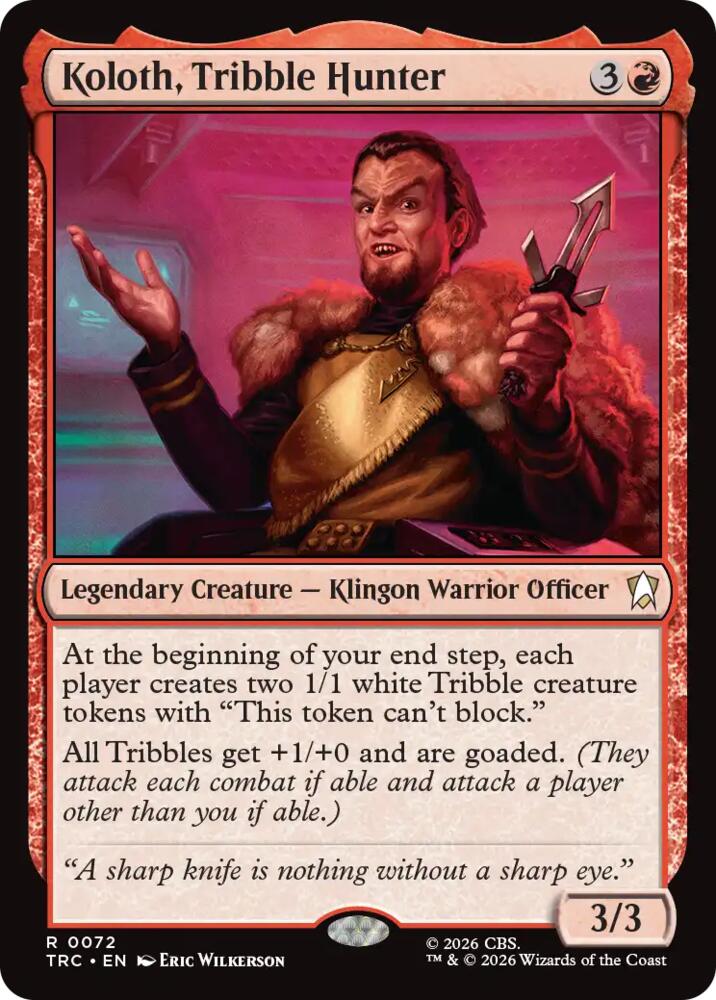 Koloth, Tribble Hunter (72) [Star Trek]