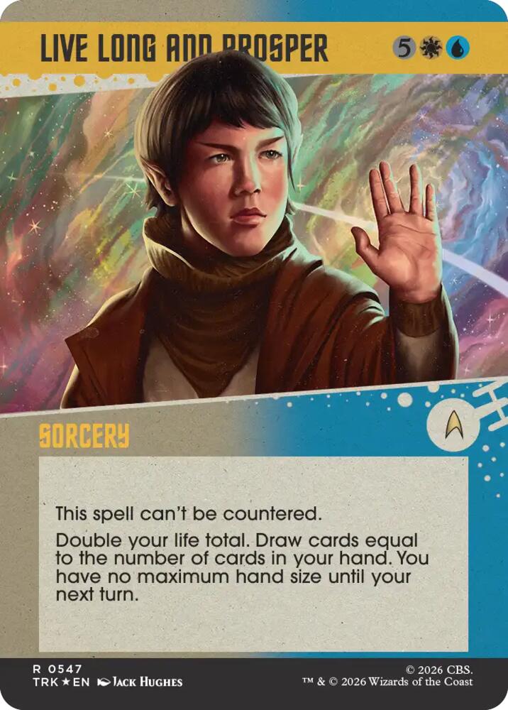 Live Long and Prosper (Showcase) (Surge Foil) (547) [Star Trek]