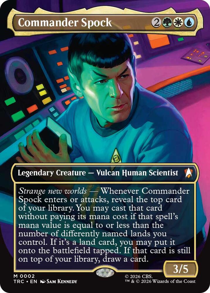 Commander Spock (Borderless) (2) [Commander: Star Trek]