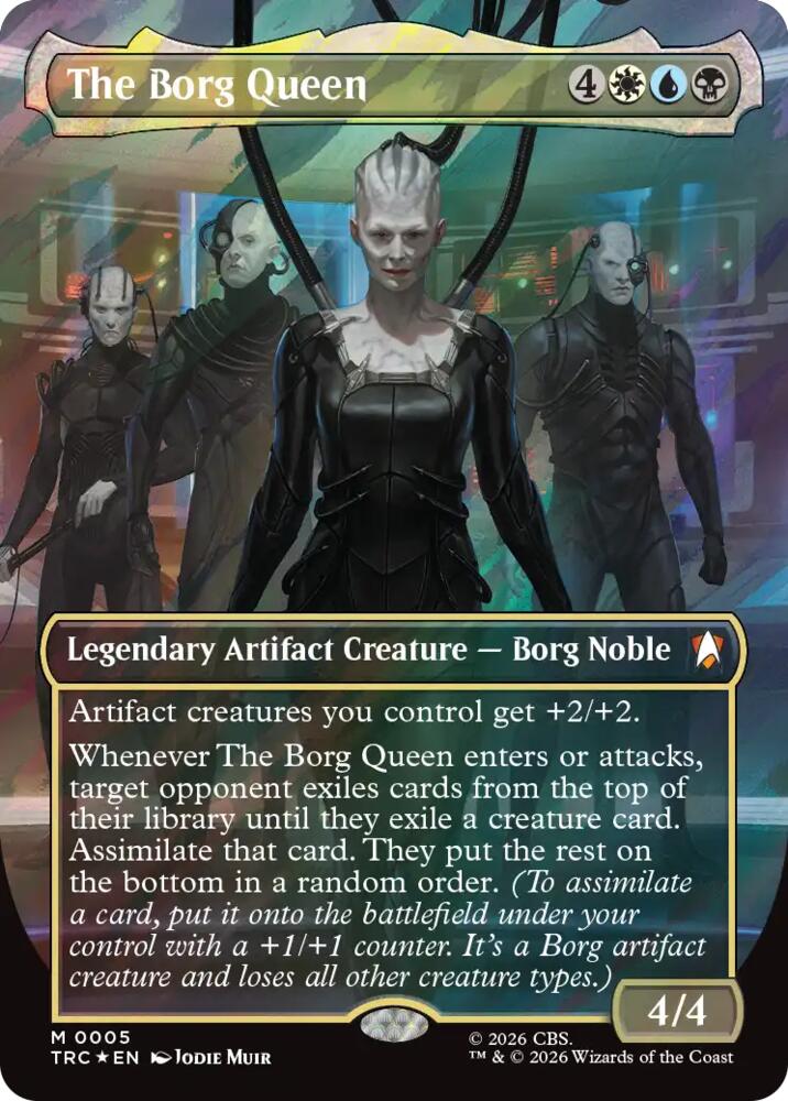 The Borg Queen (Borderless) (Surge Foil) (5) [Commander: Star Trek]