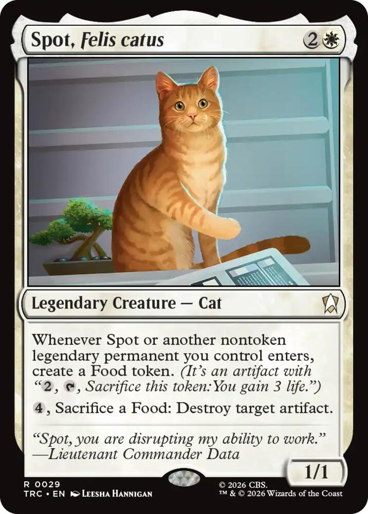 Spot, Felis catus (Surge Foil) (29) [Commander: Star Trek]