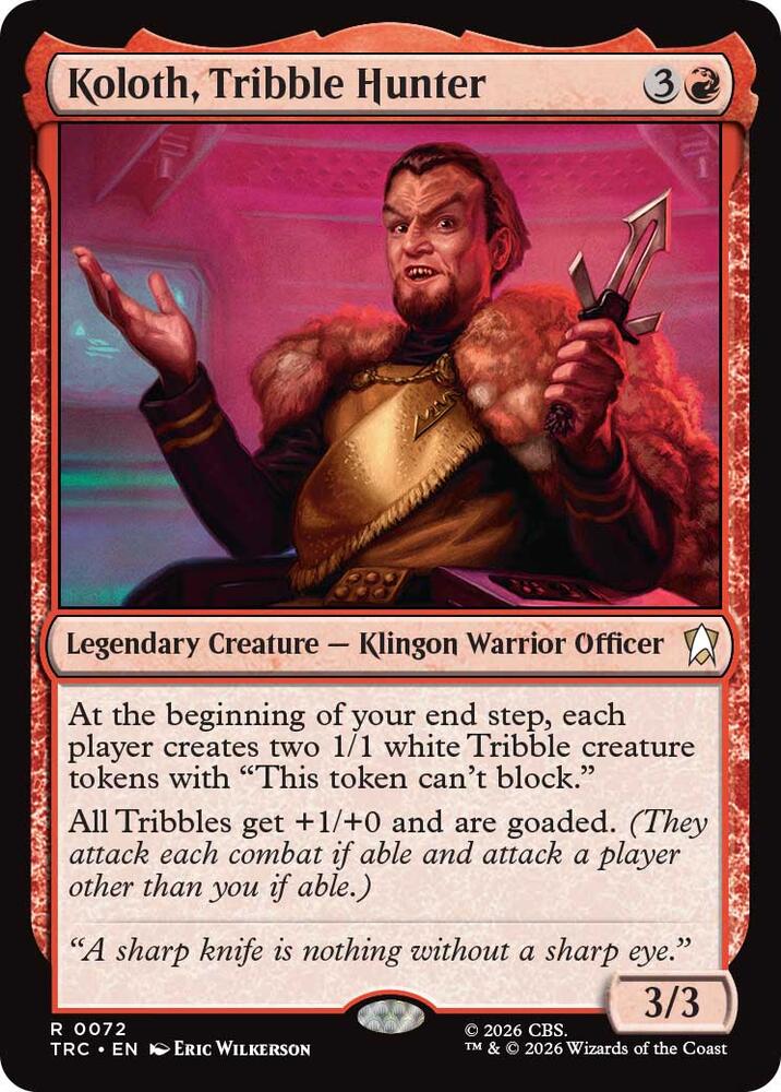 Koloth, Tribble Hunter (72) [Commander: Star Trek]