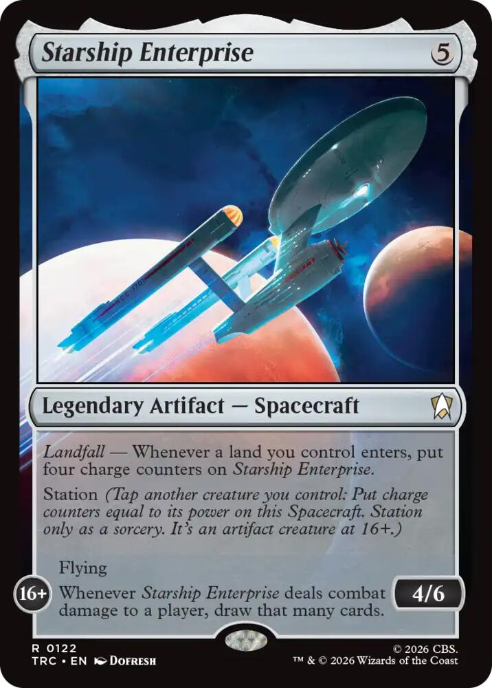 Starship Enterprise (Surge Foil) (122) [Commander: Star Trek]