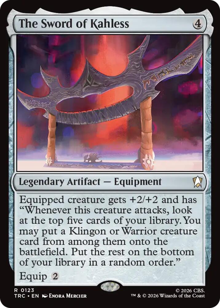 The Sword of Kahless (Surge Foil) (123) [Commander: Star Trek]
