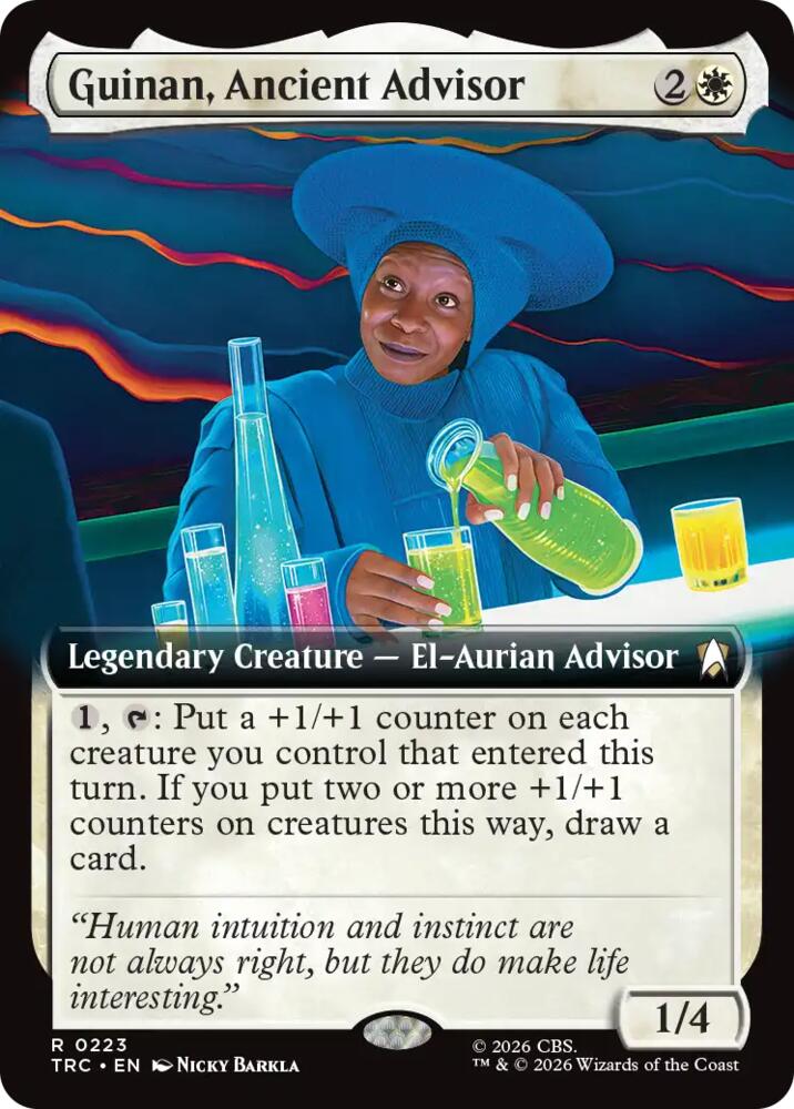 Guinan, Ancient Advisor (Extended Art) (223) [Commander: Star Trek]