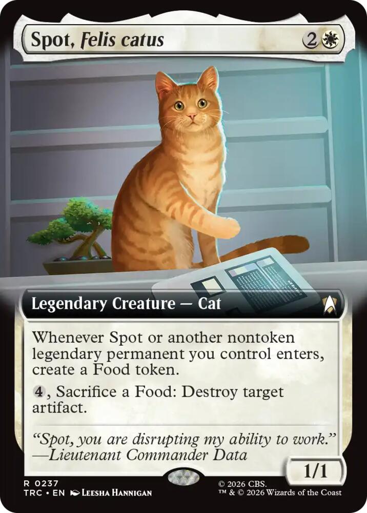 Spot, Felis catus (Extended Art) (237) [Commander: Star Trek]