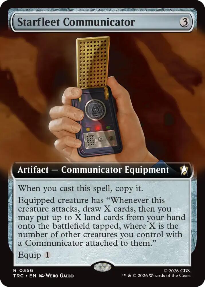 Starfleet Communicator (Extended Art) (356) [Commander: Star Trek]