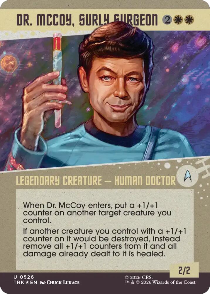 Dr. McCoy, Surly Surgeon (Showcase) (Surge Foil) (526) [Star Trek]