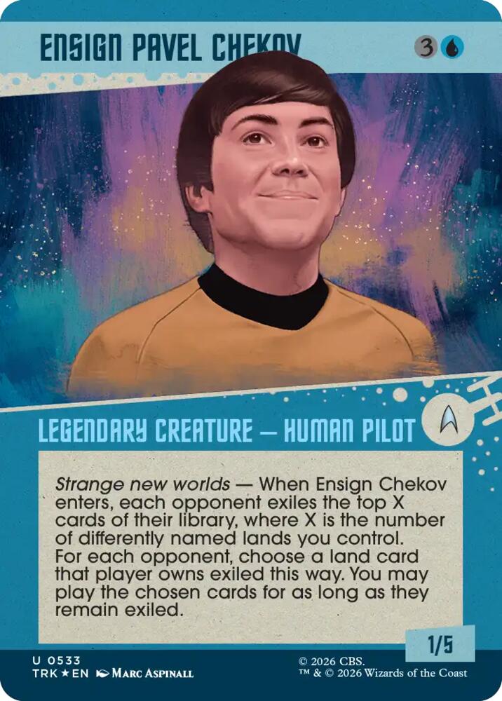 Ensign Pavel Chekov (Showcase) (Surge Foil) (533) [Star Trek]