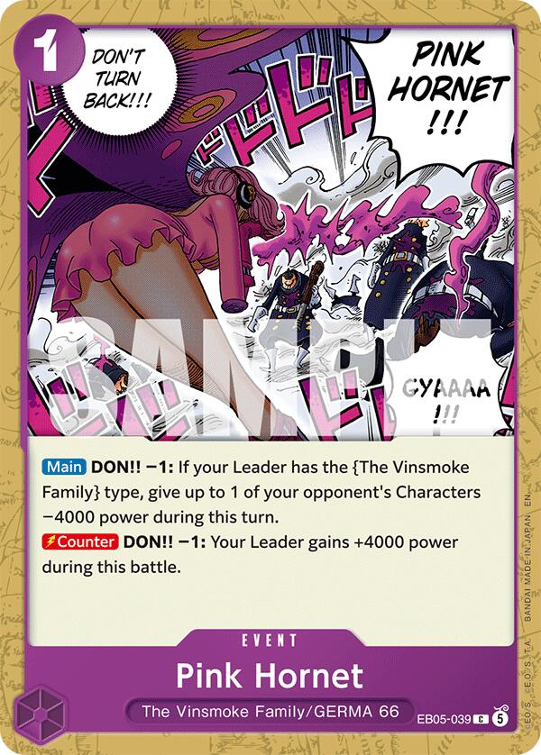 Pink Hornet (EB05-039) [Extra Booster: One Piece Heroines Edition Vol. 2]