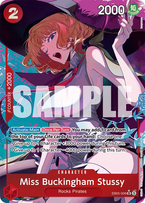 Miss Buckingham Stussy (Super Rare Alternate Art) (EB05-006) [Extra Booster: One Piece Heroines Edition Vol. 2]