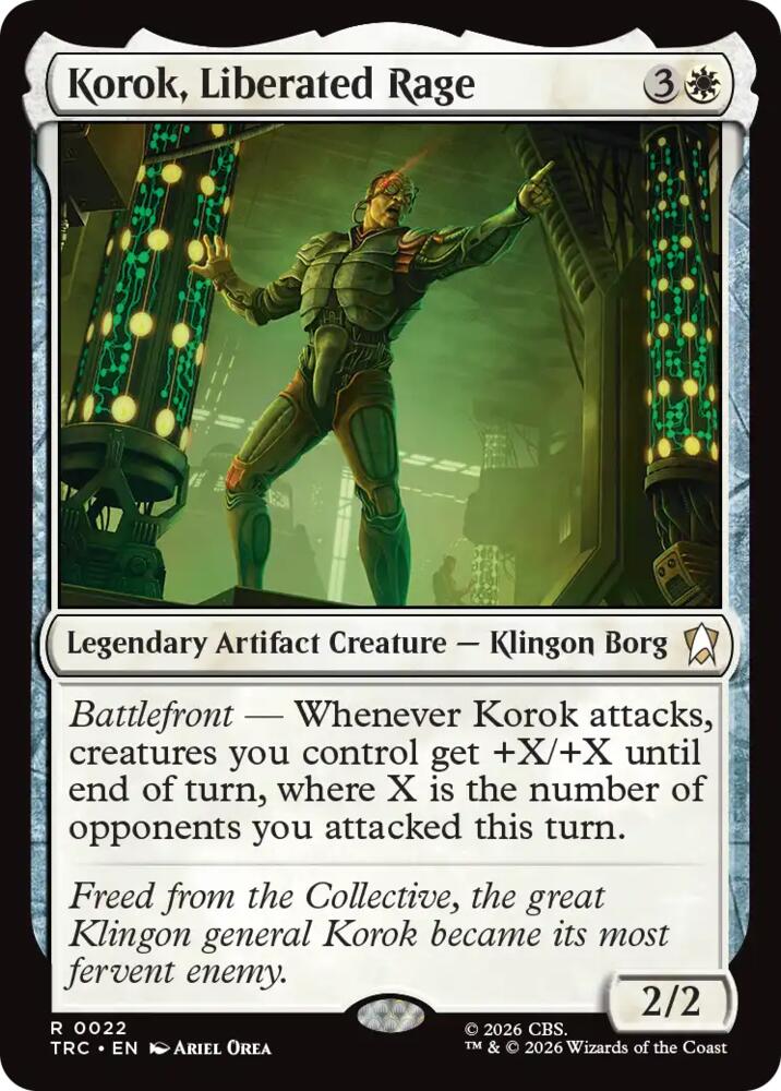 Korok, Liberated Rage (22) [Commander: Star Trek]