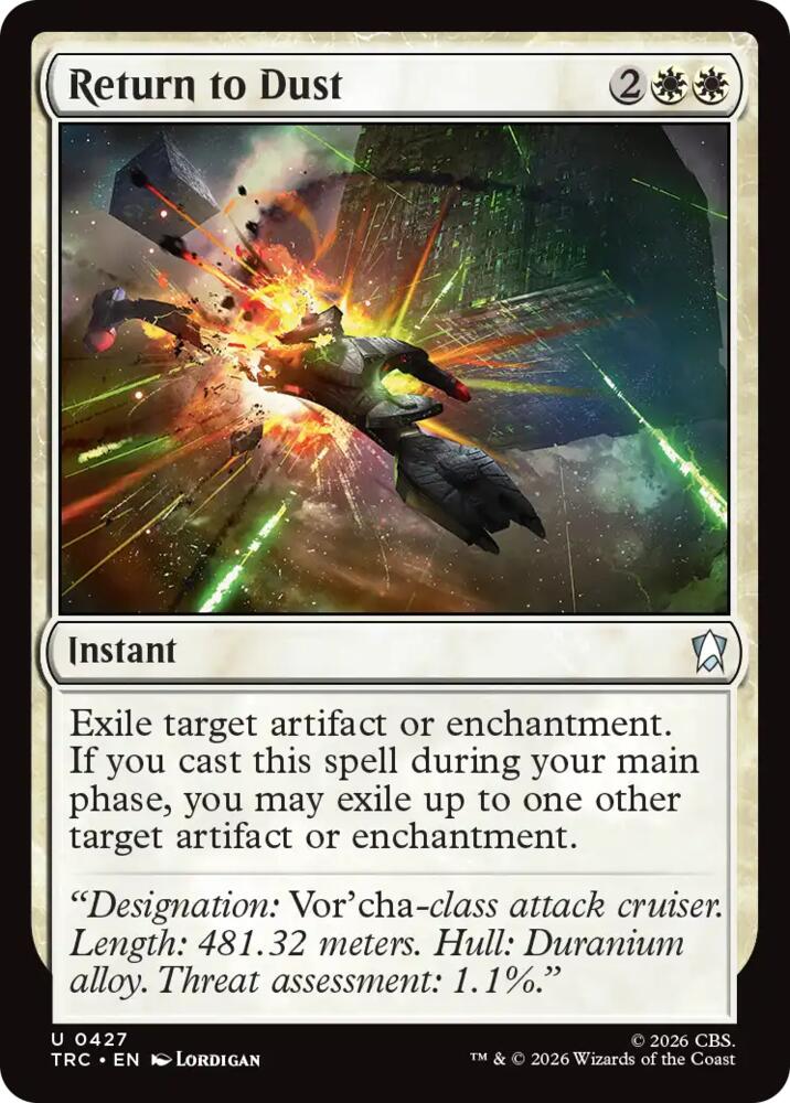 Return to Dust (Surge Foil) (427) [Commander: Star Trek]