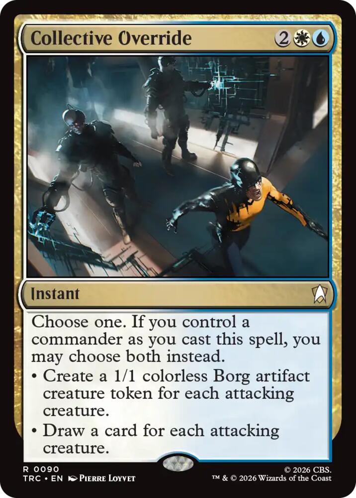 Collective Override (Surge Foil) (90) [Commander: Star Trek]