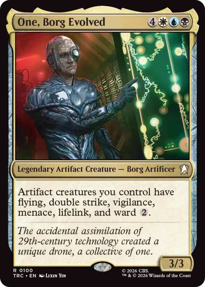 One, Borg Evolved (Surge Foil) (100) [Commander: Star Trek]