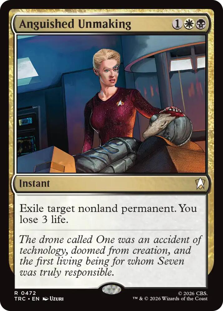 Anguished Unmaking (Surge Foil) (472) [Commander: Star Trek]