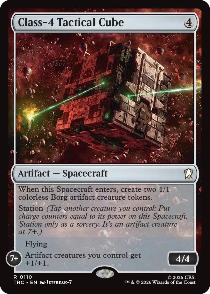 Class-4 Tactical Cube (Surge Foil) (110) [Commander: Star Trek]