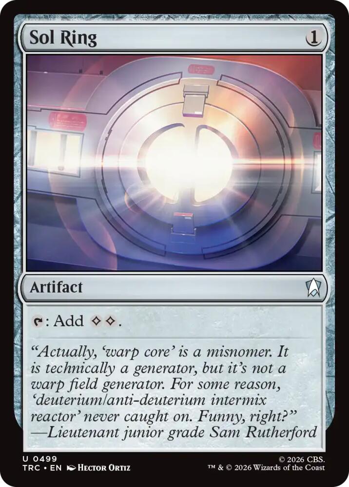 Sol Ring (Surge Foil) (499) [Commander: Star Trek]
