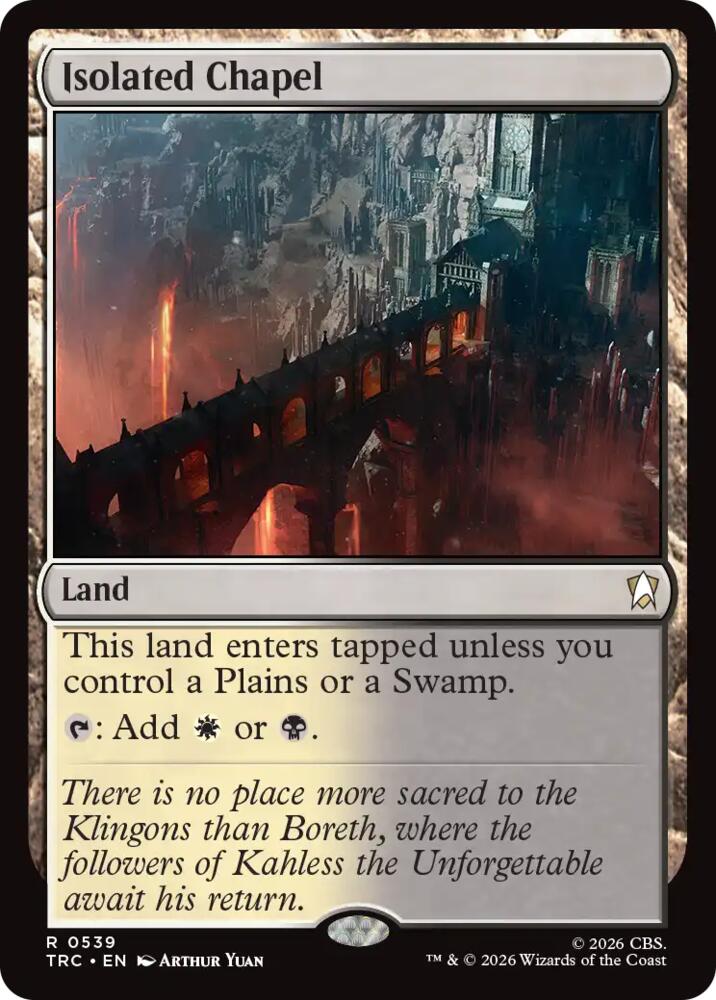 Isolated Chapel (Surge Foil) (539) [Commander: Star Trek]